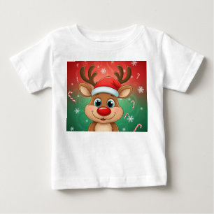 T-shirt Pour Bébé "Jolie T-shirt bébé de Noël - Adorable Holi