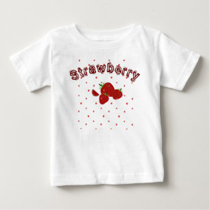 T-shirt Pour Bébé Jolies Filles aux Fraises Été