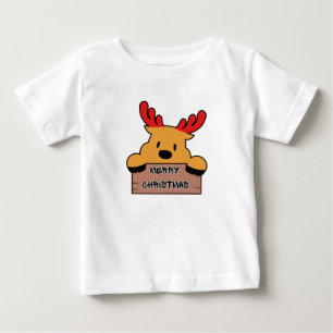 T-shirt Pour Bébé Jolis dessins animés de rennes de Noël