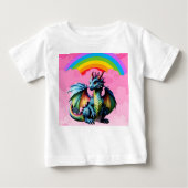 T-shirt Pour Bébé Jolis Dragons (Devant)