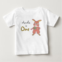 Jote Bunny 1er Anniversaire T-shirt bébé