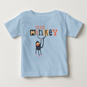 T-shirt Pour Bébé Jote Petit Singe Citation Typographie Garçon