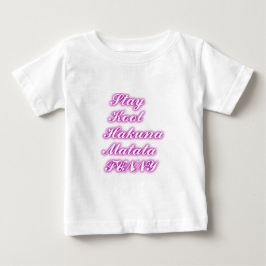 T-shirt Pour Bébé Jouer Cool Hakuna Matata .png (Devant)