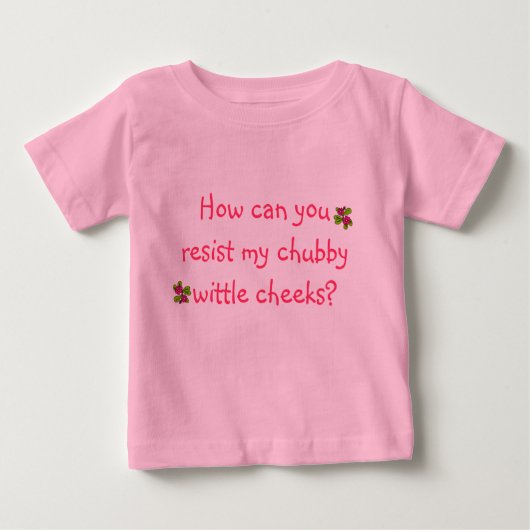 T-shirt Pour Bébé Joues potelées (Devant)