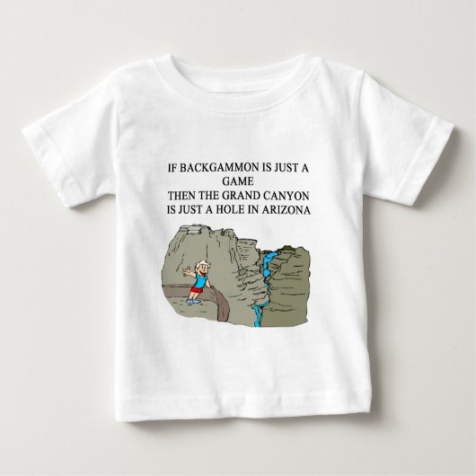 T-shirt Pour Bébé Joueur de BACKGAMMON (Devant)