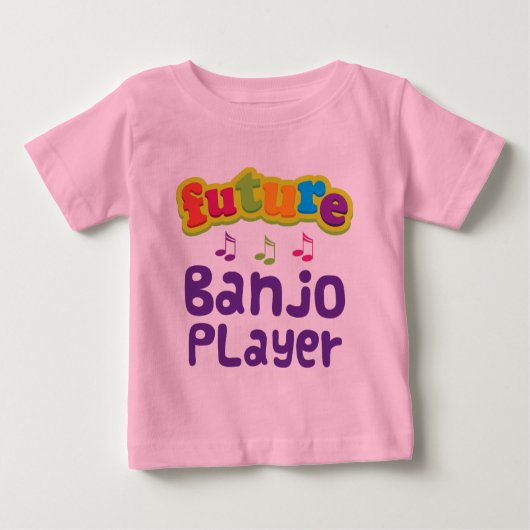 T-shirt Pour Bébé Joueur de banjo (avenir) (Devant)
