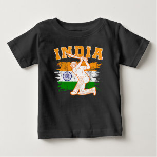 T-shirt Pour Bébé Joueur de cricket indien
