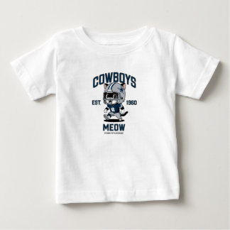 T-shirt Pour Bébé Joueur de football américain avec un petit chat mi