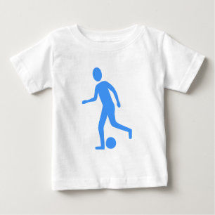 T-shirt Pour Bébé Joueur de football - Bébé bleu