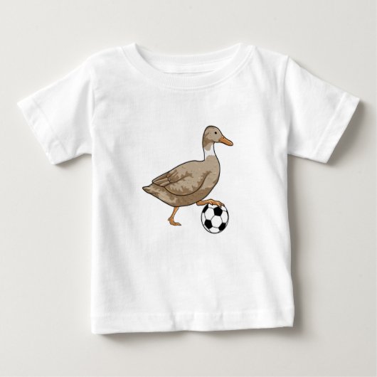 T-shirt Pour Bébé Joueur de football canard (Devant)