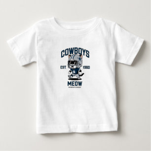 T-shirt Pour Bébé Joueur de football Dallas Cowboys Cute Kitten