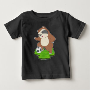 T-shirt Pour Bébé Joueur de football Sloth