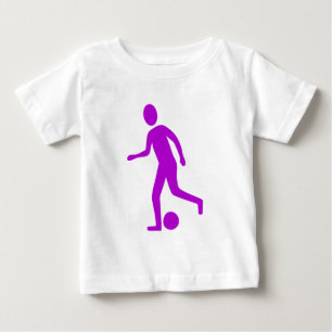 T-shirt Pour Bébé Joueur de football - violet
