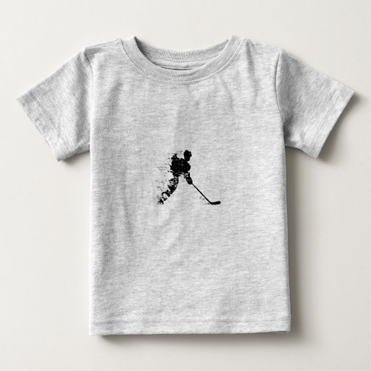 T-shirt Pour Bébé Joueur de hockey (Devant)