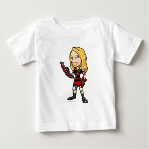 T-shirt Pour Bébé Joueur de personnel d'île de Krawk d'alto
