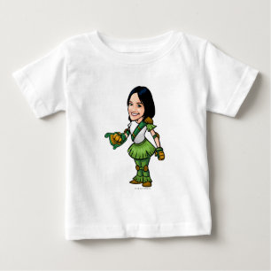 T-shirt Pour Bébé Joueur de personnel d'île de mystère de