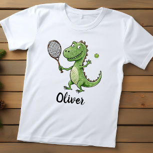 T-shirt Pour Bébé Joueur de tennis T-Rex adorable personnalisé