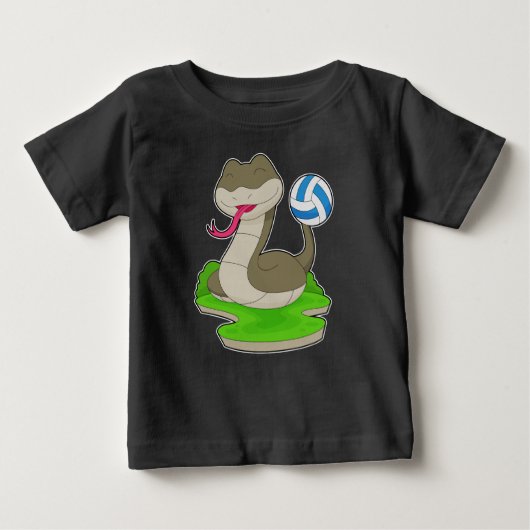 T-shirt Pour Bébé Joueur de volley-ball serpent (Devant)