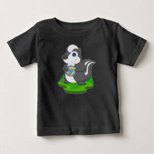 T-shirt Pour Bébé Joueur de volley-ball Skunk Volleyball