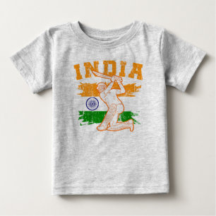 T-shirt Pour Bébé Joueur indien de cricket