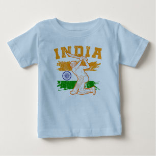 T-shirt Pour Bébé Joueur indien de cricket