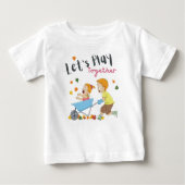 T-shirt Pour Bébé Jouons ensemble (Devant)