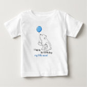 T-shirt Pour Bébé Jour d'anniversaire mon petit garçon (Devant)