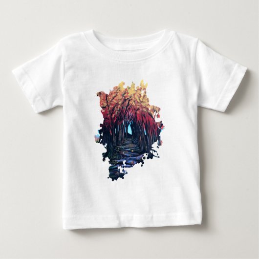T-shirt Pour Bébé Jour d'automne (Devant)
