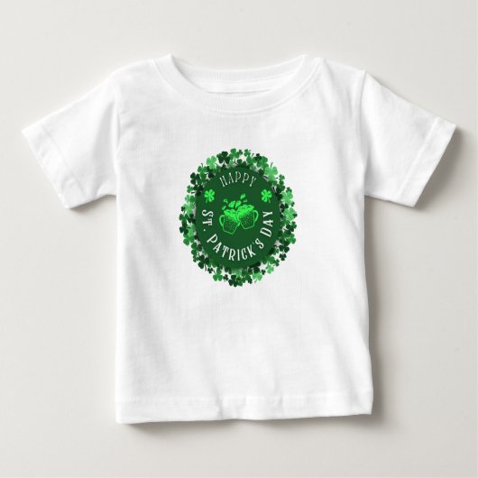 T-shirt Pour Bébé Jour de la Saint Patrick (Devant)
