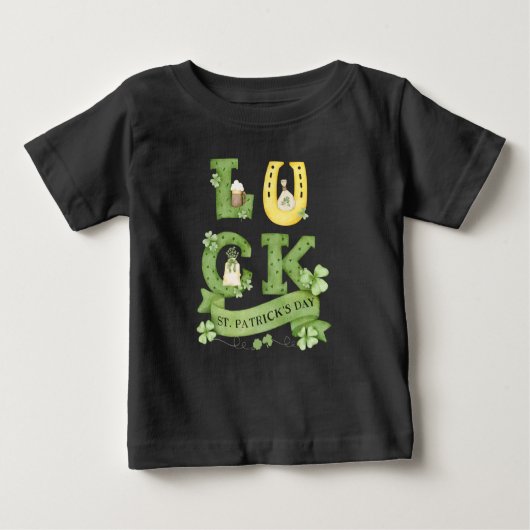 T-shirt Pour Bébé Jour de la Saint Patrick (Devant)