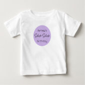T-shirt Pour Bébé Jour de l'anniversaire de l'effervescence d'une si (Devant)
