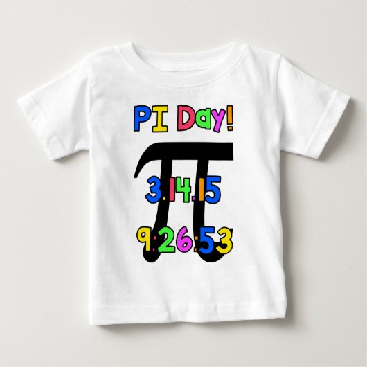 T-shirt Pour Bébé Jour de pi ! (Devant)