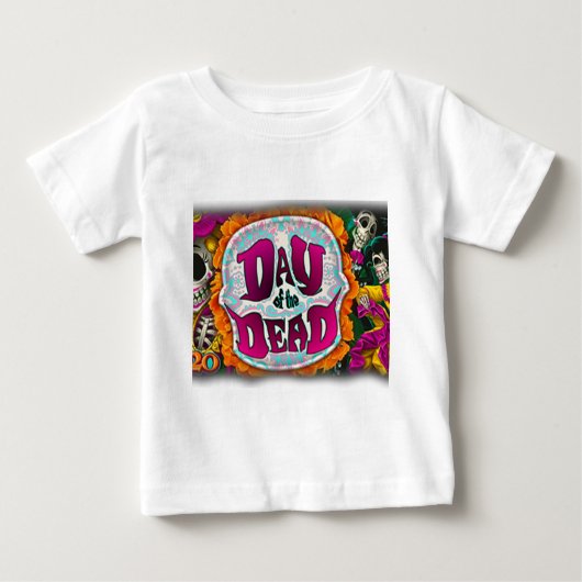 T-shirt Pour Bébé Jour des morts (Devant)