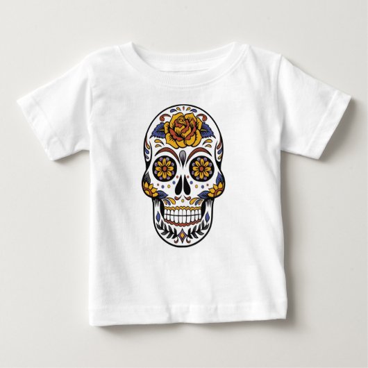 T-shirt Pour Bébé jour du crâne mexicain des morts (Devant)