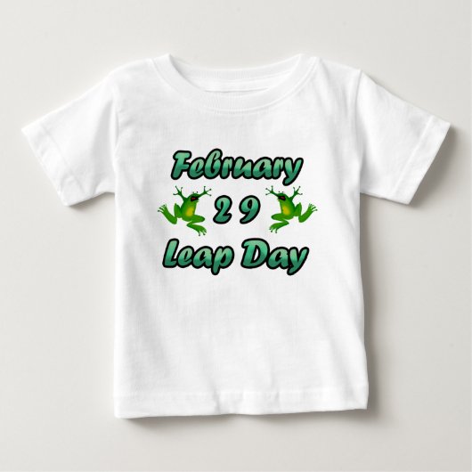 T-shirt Pour Bébé Jour intercalaire 29 février (Devant)