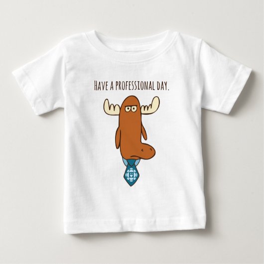 T-shirt Pour Bébé Jour Professionnel (Devant)