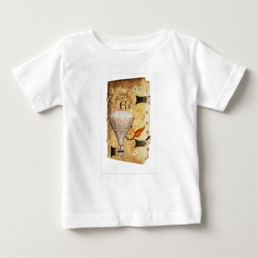 T-shirt Pour Bébé Journal Steampunk (Devant)