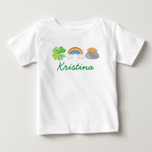 T-shirt Pour Bébé Journée de Patrick customisé (Devant)