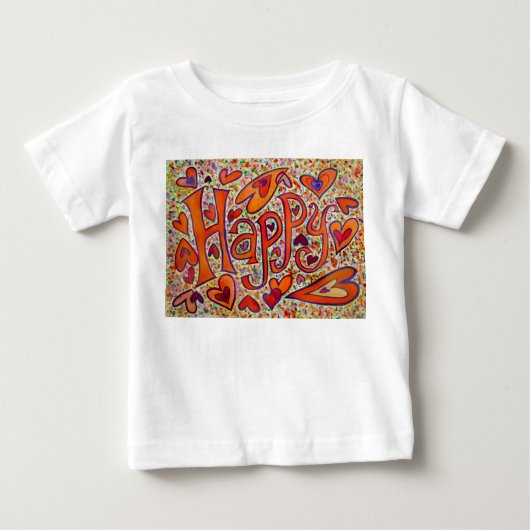T-shirt Pour Bébé Joyeuse chemise (Devant)