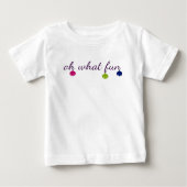 T-shirt Pour Bébé Joyeuse et lumineuse conception de tintements du (Devant)