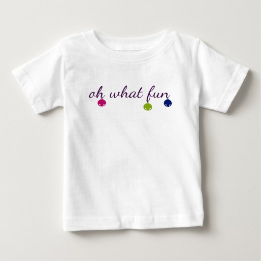 T-shirt Pour Bébé Joyeuse et lumineuse conception de tintements du (Devant)