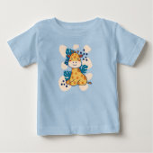 T-shirt Pour Bébé Joyeuse Giraffe (Devant)