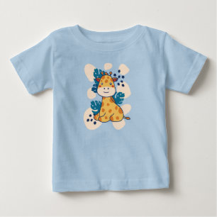T-shirt Pour Bébé Joyeuse Giraffe