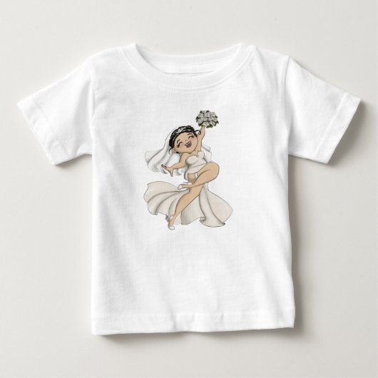 T-shirt Pour Bébé Joyeuse mariée 11 (Devant)