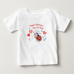 T-shirt Pour Bébé Joyeuse Saint-Valentin, Love Bug !