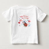 T-shirt Pour Bébé Joyeuse Saint-Valentin, Love Bug ! (Dos)