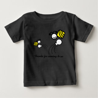 T-shirt Pour Bébé joyeuses abeilles de travail