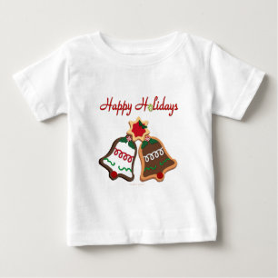 T-shirt Pour Bébé Joyeuses fêtes Noël Cookie Bells