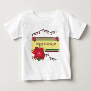 T-shirt Pour Bébé Joyeuses vacances Baby Shirt