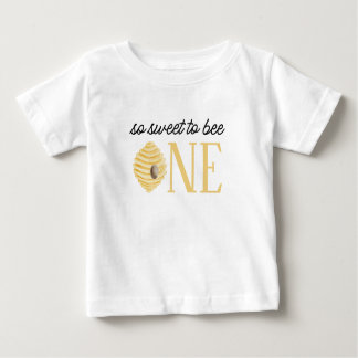 T-shirt Pour Bébé Joyeux 1er anniversaire Abeille Douce abeille une